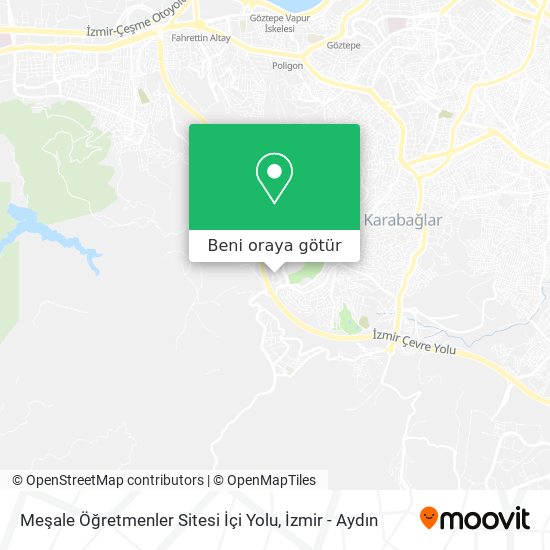 Meşale Öğretmenler Sitesi İçi Yolu harita