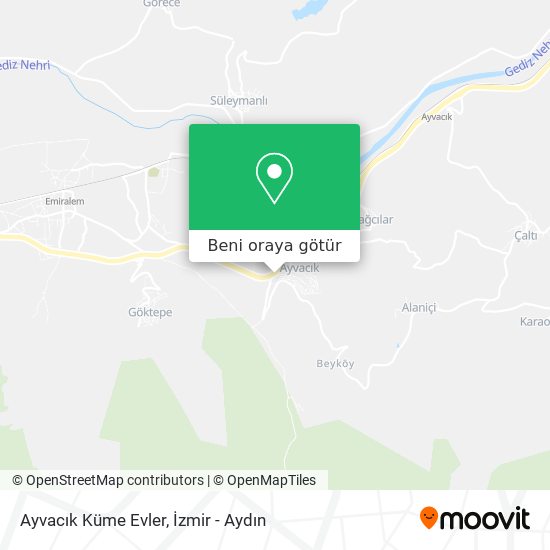Ayvacık Küme Evler harita