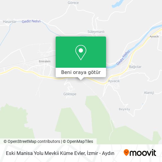 Eski Manisa Yolu Mevkii Küme Evler harita