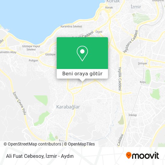 Ali Fuat Cebesoy harita
