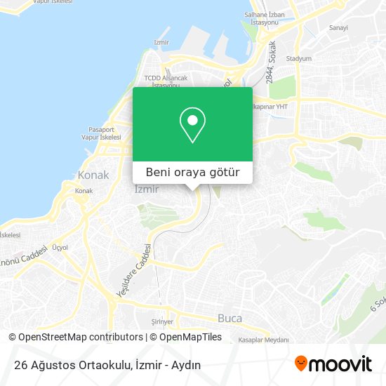 26 Ağustos Ortaokulu harita