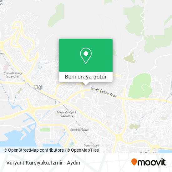 Varyant Karşıyaka harita