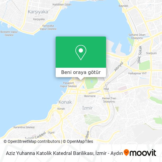 Aziz Yuhanna Katolik Katedral Barilikası harita