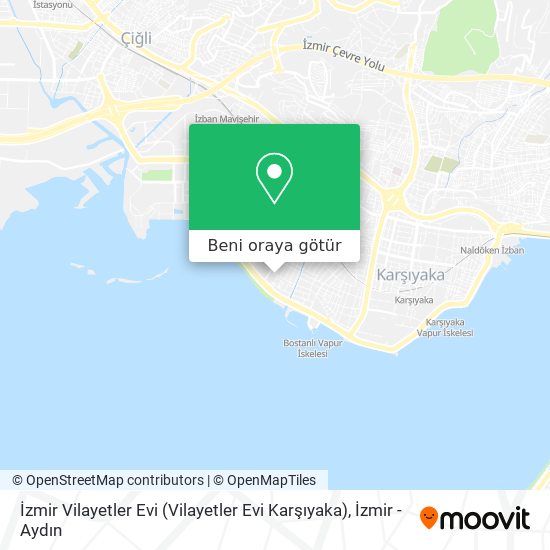 İzmir Vilayetler Evi (Vilayetler Evi Karşıyaka) harita