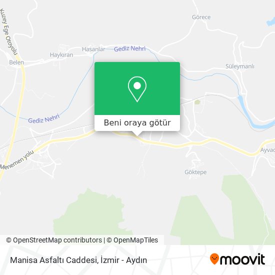Manisa Asfaltı Caddesi harita