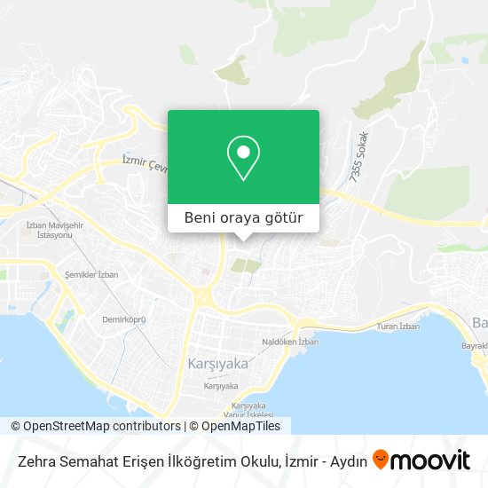 Zehra Semahat Erişen İlköğretim Okulu harita