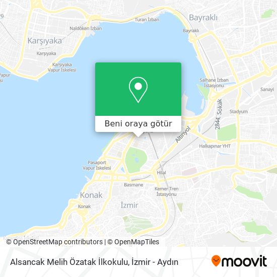 Alsancak Melih Özatak İlkokulu harita