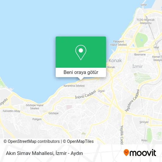 Akın Simav Mahallesi harita