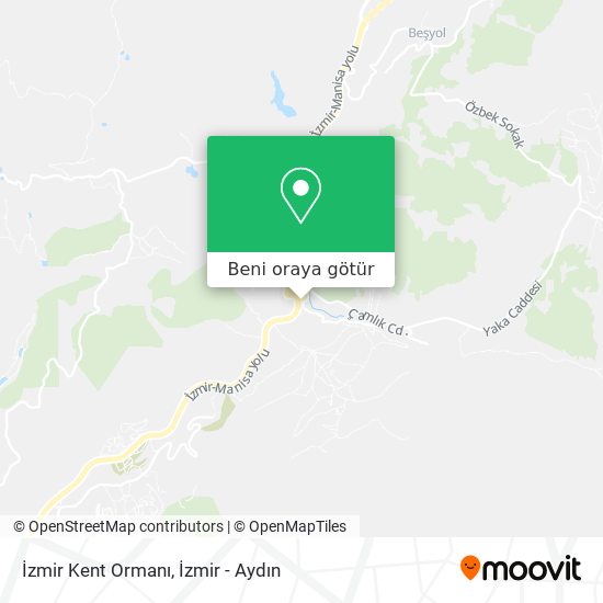 İzmir Kent Ormanı harita