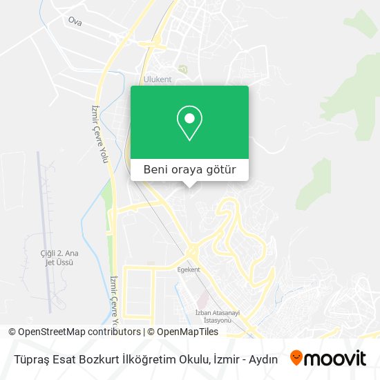 Tüpraş Esat Bozkurt İlköğretim Okulu harita