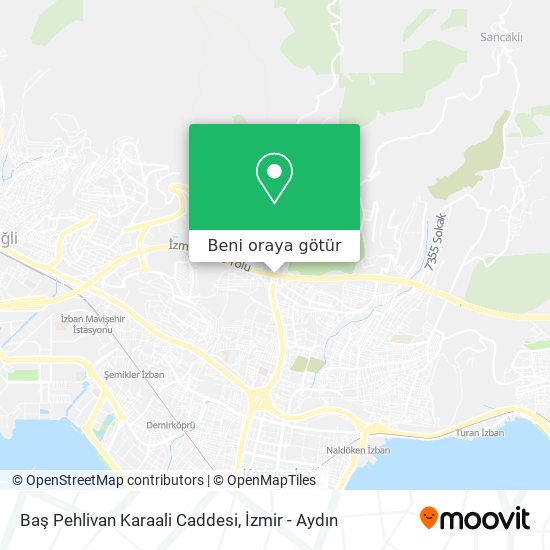Baş Pehlivan Karaali Caddesi harita