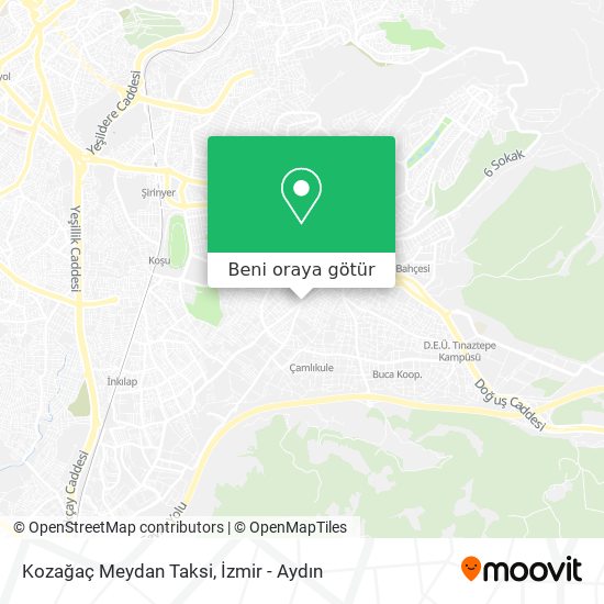 Kozağaç Meydan Taksi harita