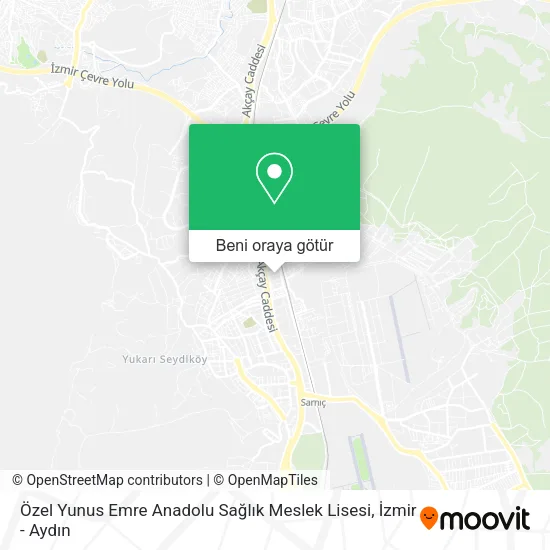 Özel Yunus Emre Anadolu Sağlık Meslek Lisesi harita