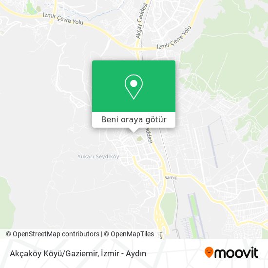 Akçaköy Köyü/Gaziemir harita
