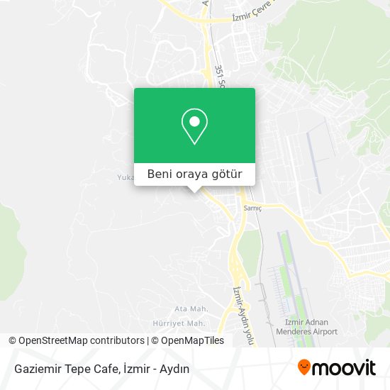 Gaziemir Tepe Cafe harita