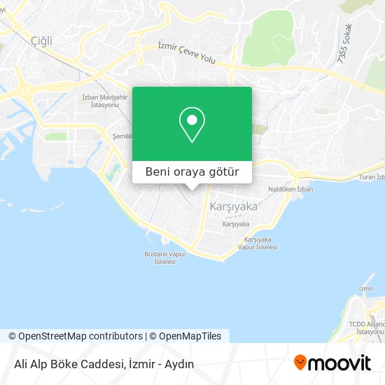 Ali Alp Böke Caddesi harita