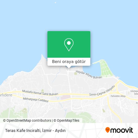 Teras Kafe Inciralti harita