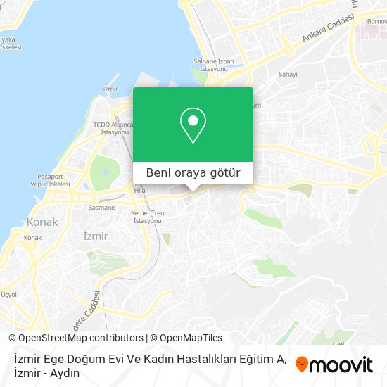 İzmir Ege Doğum Evi Ve Kadın Hastalıkları Eğitim A harita