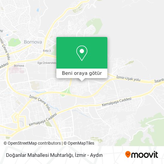 Doğanlar Mahallesi Muhtarlığı harita