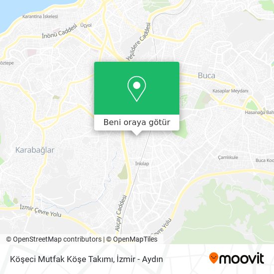 Köşeci Mutfak Köşe Takımı harita