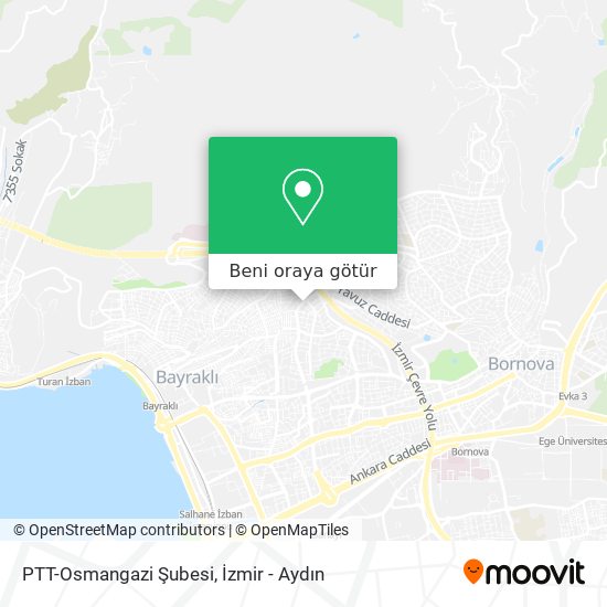 PTT-Osmangazi Şubesi harita