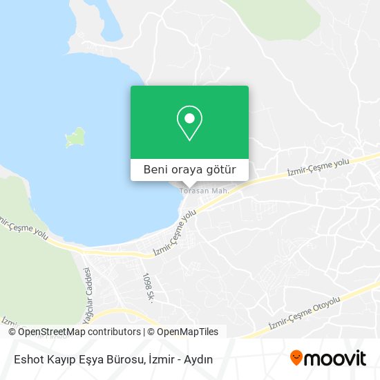 Eshot Kayıp Eşya Bürosu harita