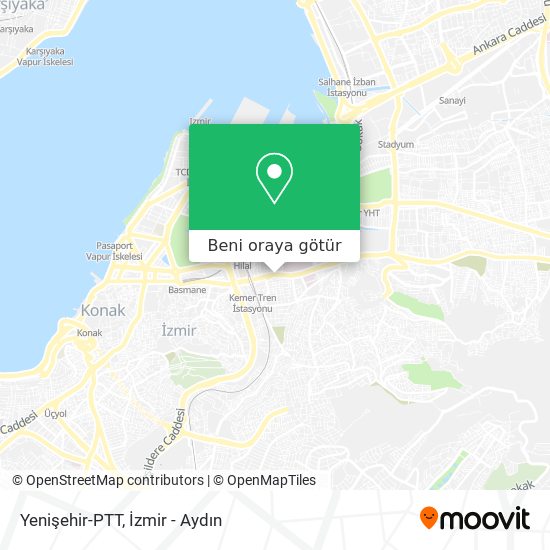 Yenişehir-PTT harita