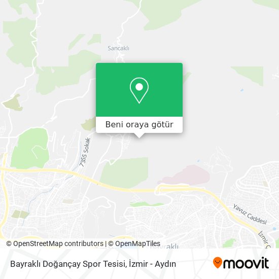 Bayraklı Doğançay Spor Tesisi harita
