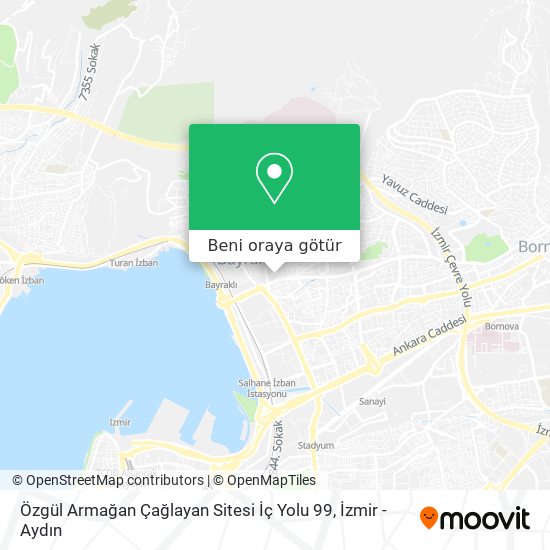 Özgül Armağan Çağlayan Sitesi İç Yolu 99 harita