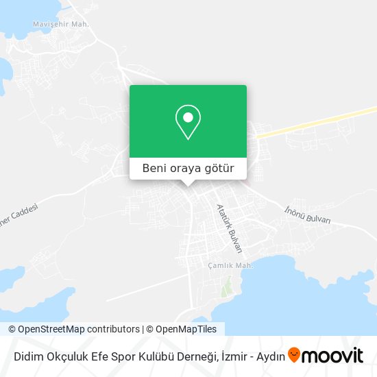 Didim Okçuluk Efe Spor Kulübü Derneği harita