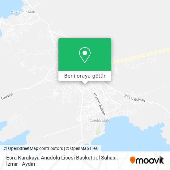 Esra Karakaya Anadolu Lisesi Basketbol Sahası harita