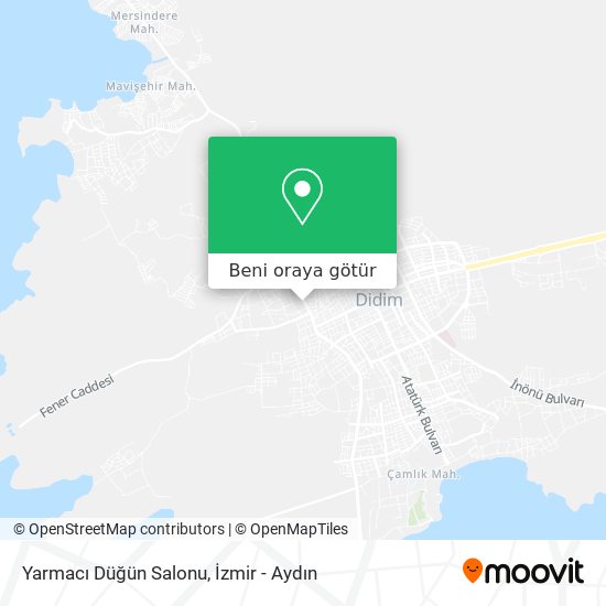 Yarmacı Düğün Salonu harita