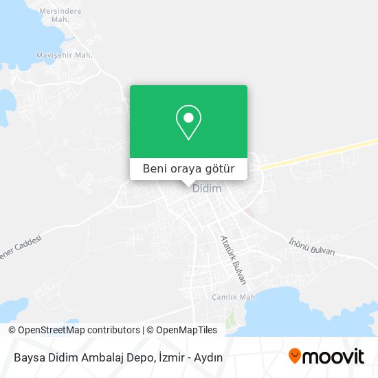 Baysa Didim Ambalaj Depo harita