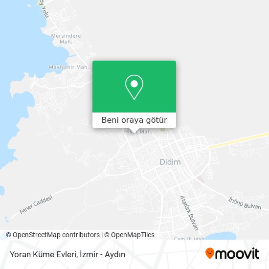 Yoran Küme Evleri harita