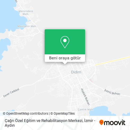 Çağrı Özel Eğitim ve Rehabilitasyon Merkezi harita