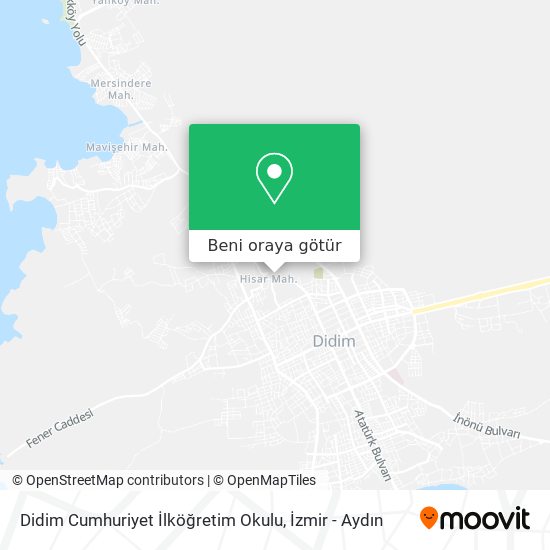 Didim Cumhuriyet İlköğretim Okulu harita