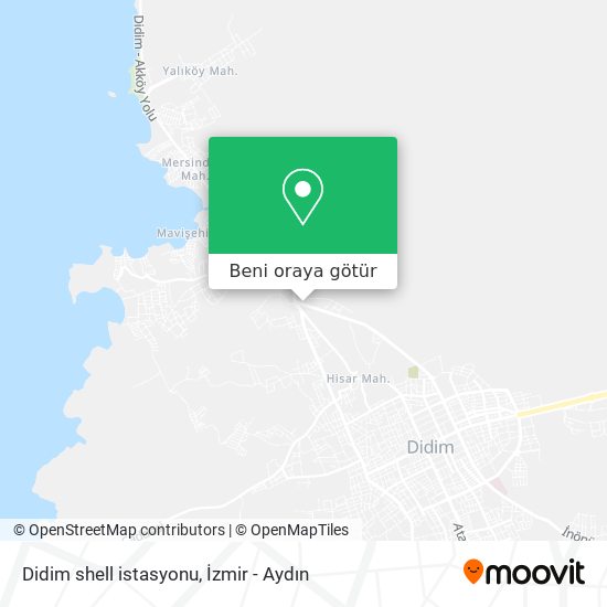 Didim shell istasyonu harita