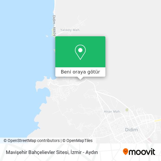 Mavişehir Bahçelievler Sitesi harita