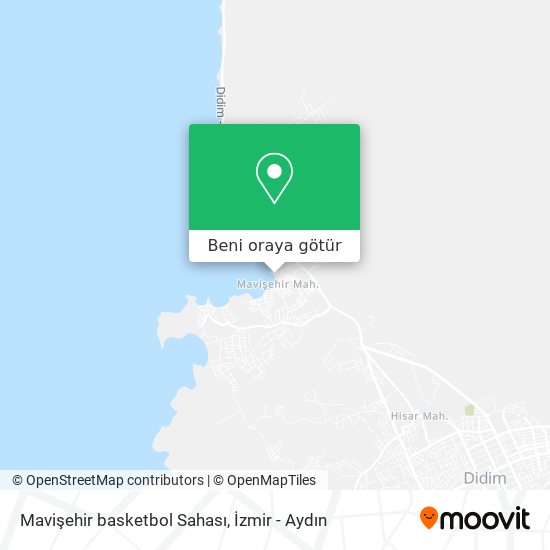 Mavişehir basketbol Sahası harita