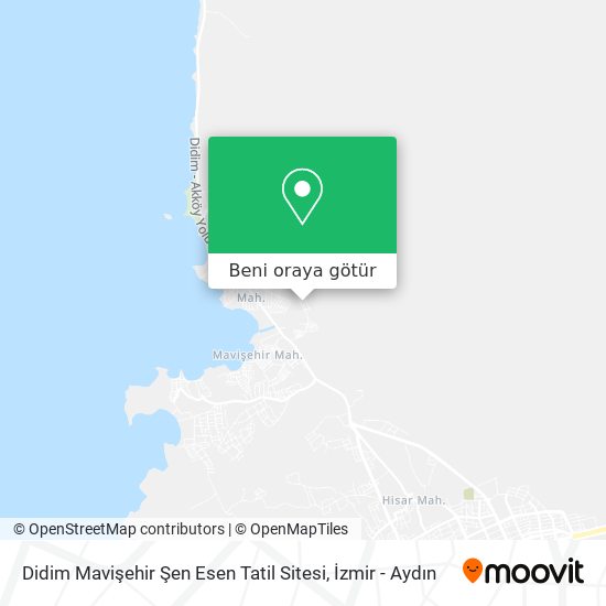 Didim Mavişehir Şen Esen Tatil Sitesi harita