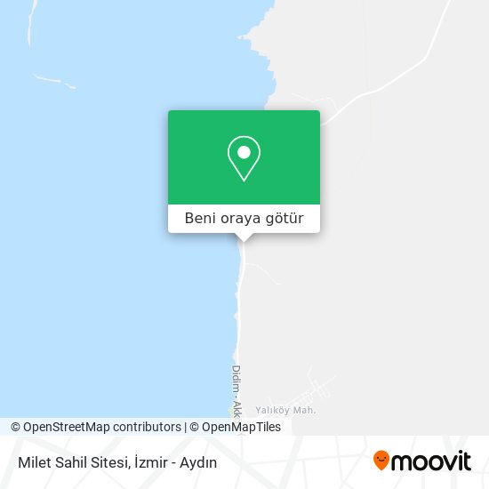 Milet Sahil Sitesi harita
