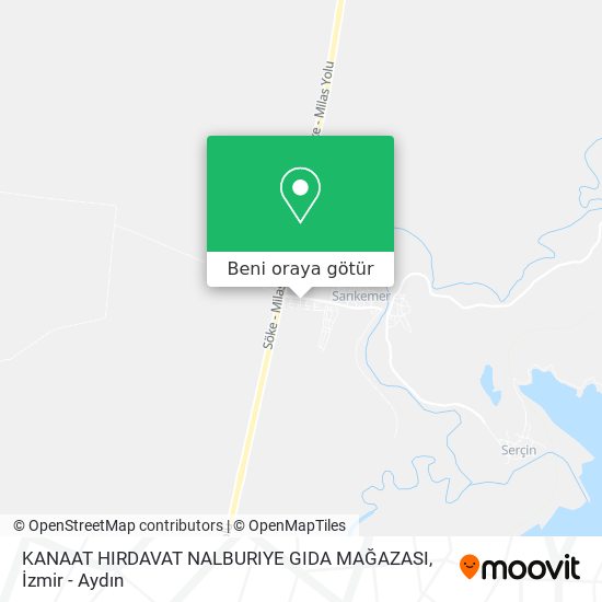 KANAAT HIRDAVAT NALBURIYE GIDA MAĞAZASI harita