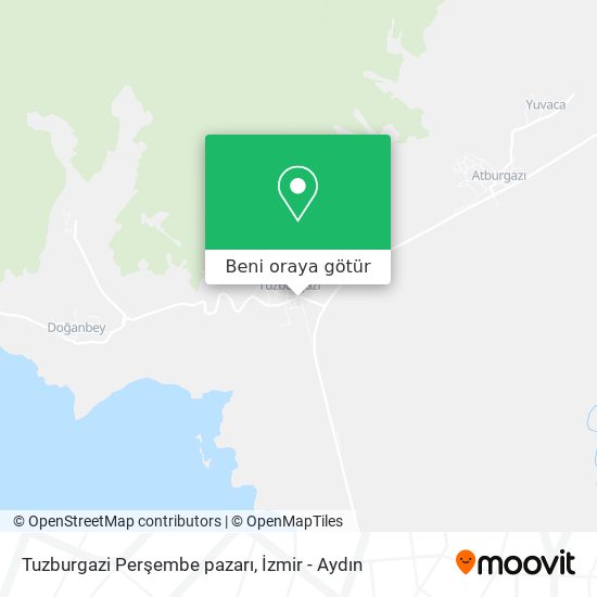 Tuzburgazi Perşembe pazarı harita
