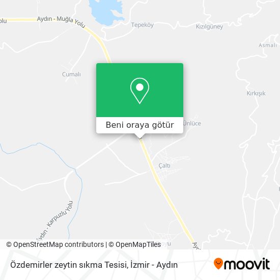 Özdemirler zeytin sıkma Tesisi harita