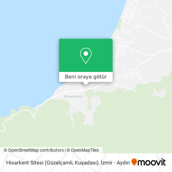 Hisarkent Sitesi (Güzelçamlı, Kuşadası) harita