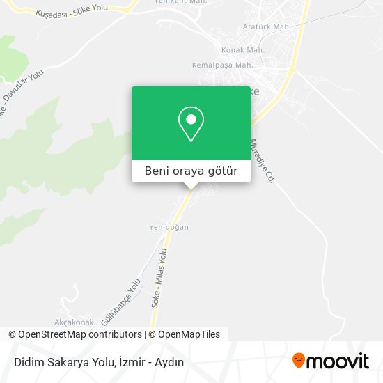 Didim Sakarya Yolu harita