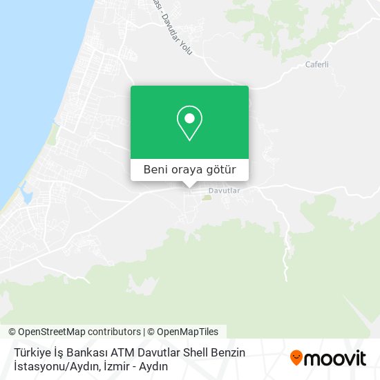 Türkiye İş Bankası ATM Davutlar Shell Benzin İstasyonu / Aydın harita