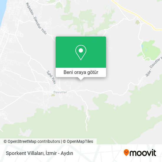 Sporkent Villaları harita