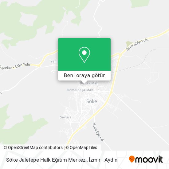 Söke Jaletepe Halk Eğitim Merkezi harita
