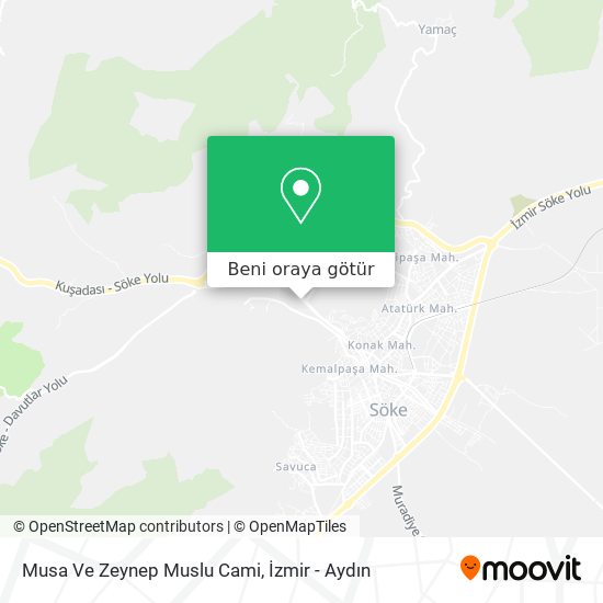 Musa Ve Zeynep Muslu Cami harita